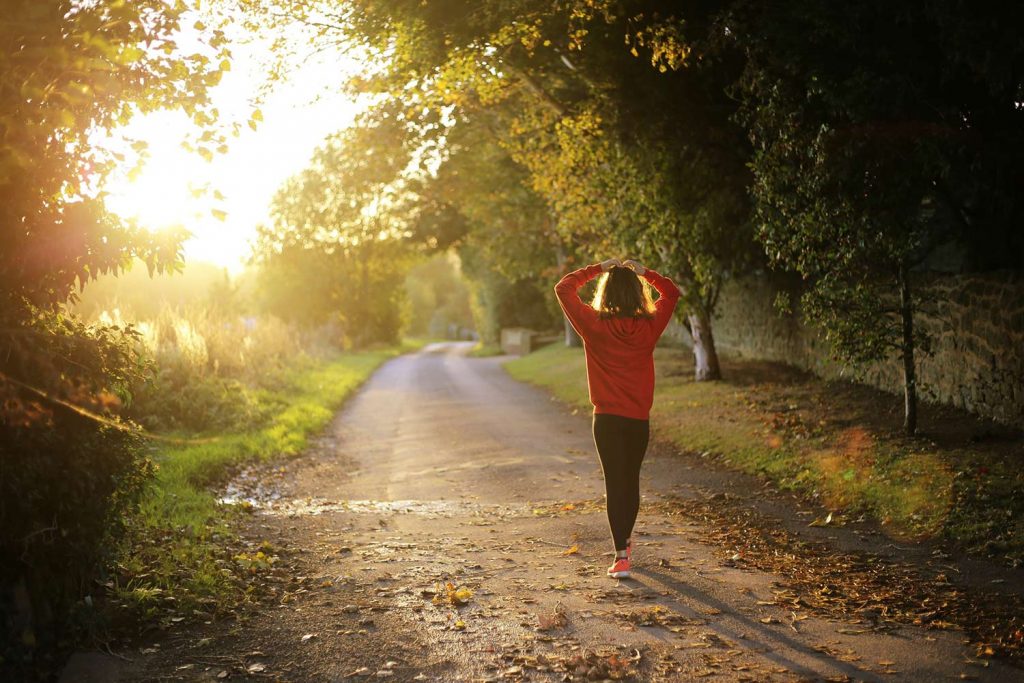 woman-outside-walking