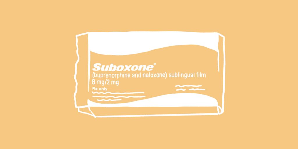 Drawing of a box of Suboxone