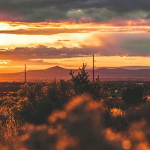 New Mexico in the sunset